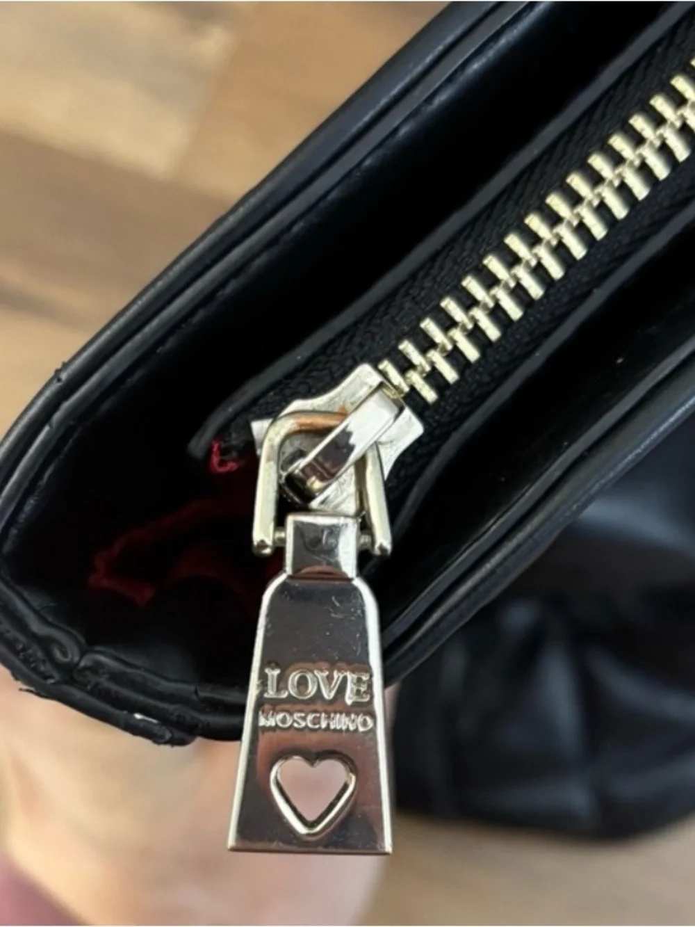 Love Moschino Black Quilted Tote with Gold Chain Handles